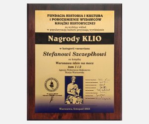 Nagroda KLIO w kategorii varsaviana - Stefan Szczepłek